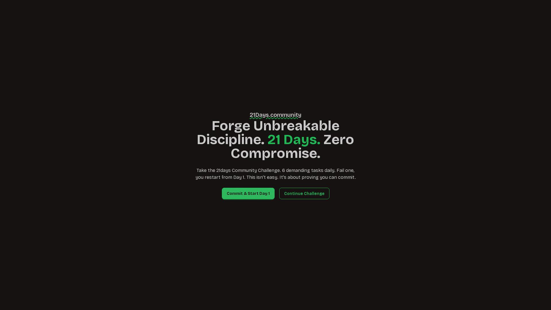 Image associated with 21 Days Community