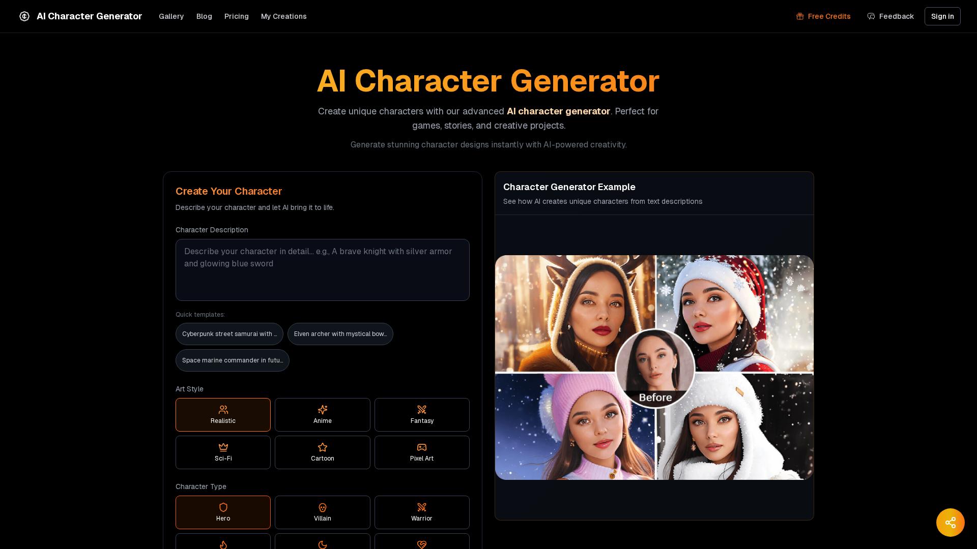 Image associated with AI Character Generator