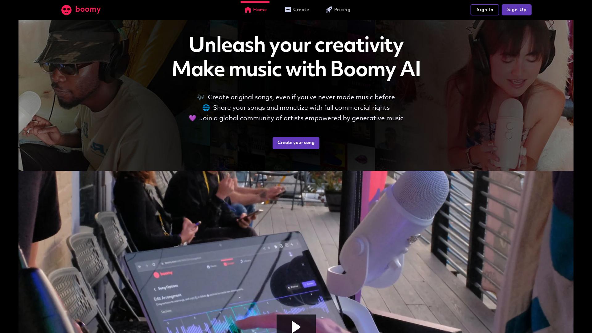 Image associated with Boomy