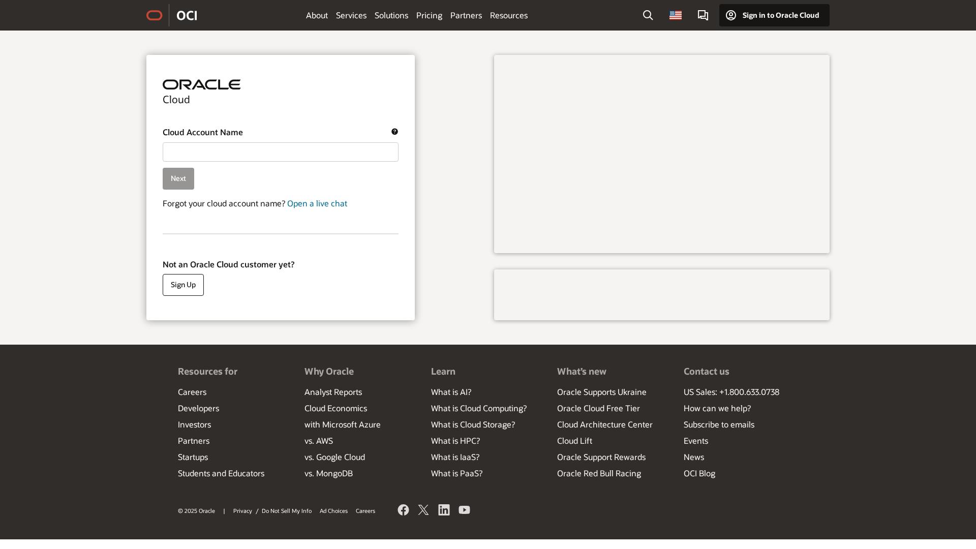 Image associated with Oracle Cloud