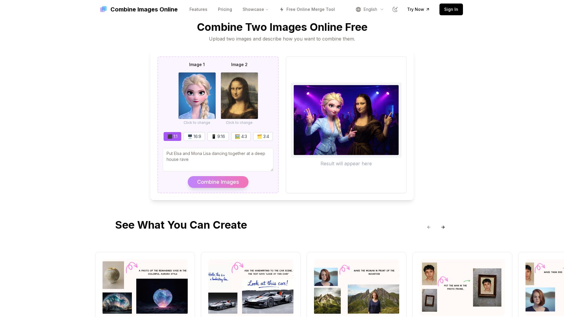 Image associated with Combine Images Online