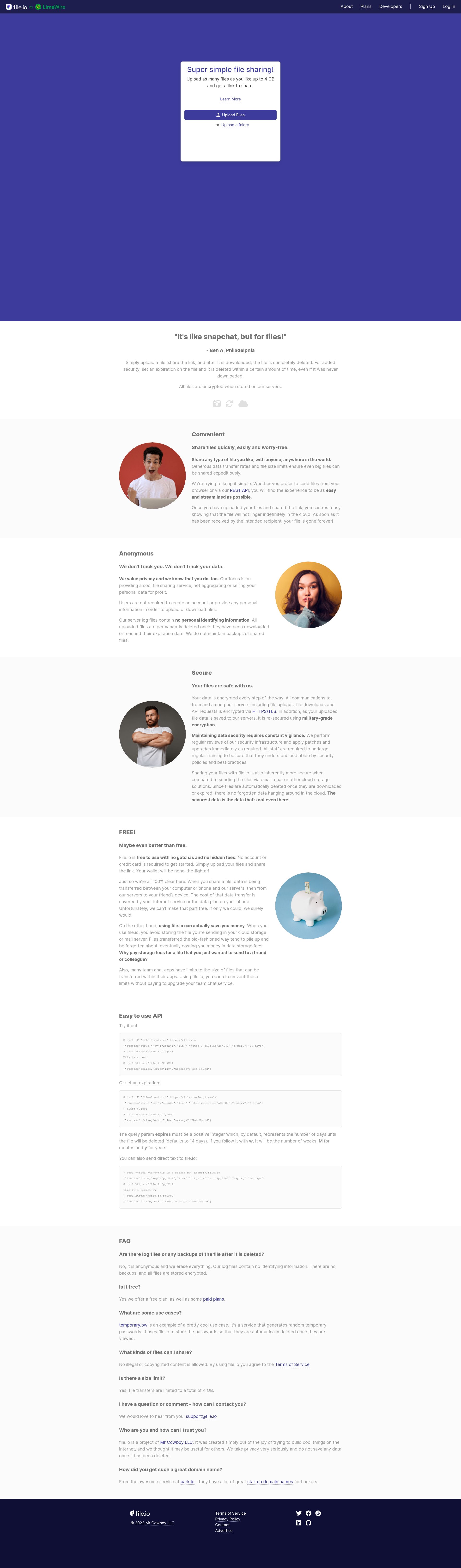 Image associated with file.io