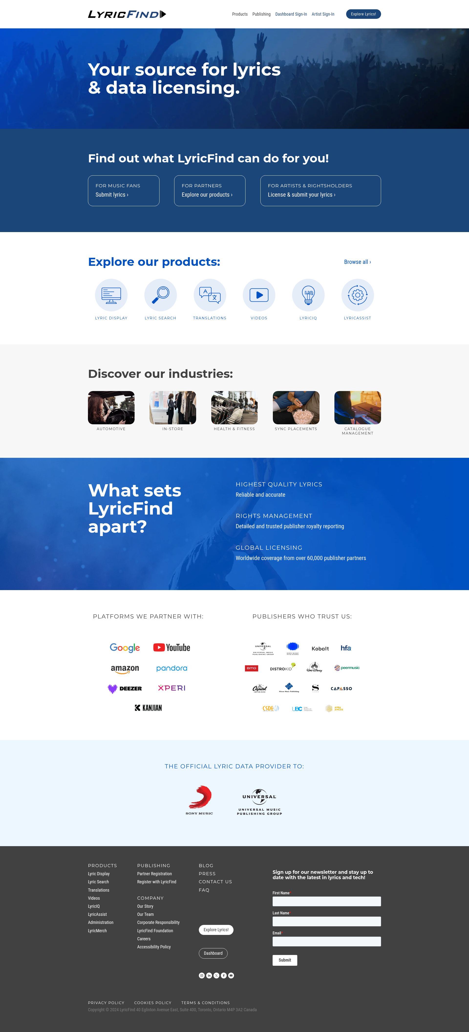 Image associated with LyricFind