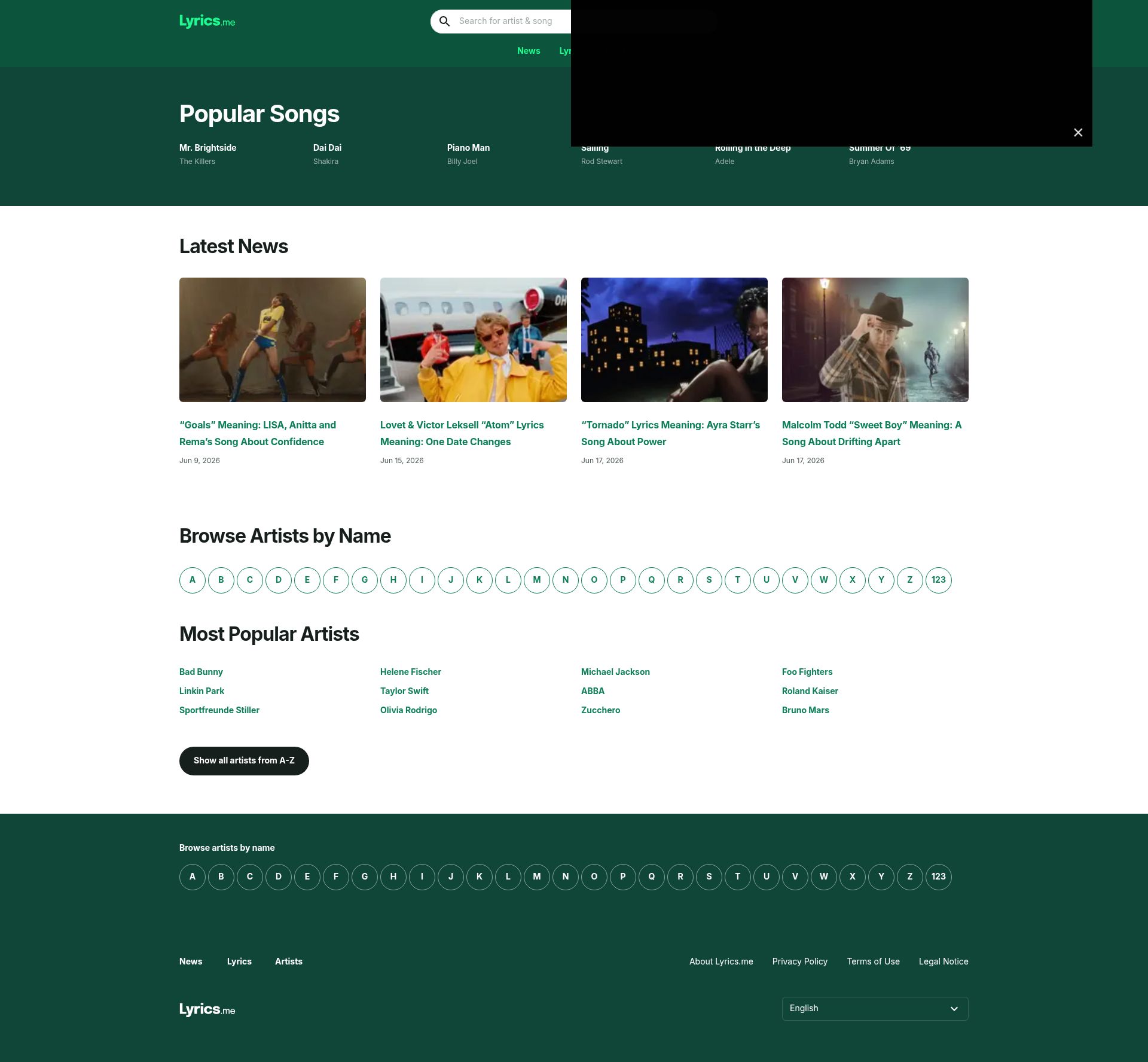 Image associated with LyricsMe