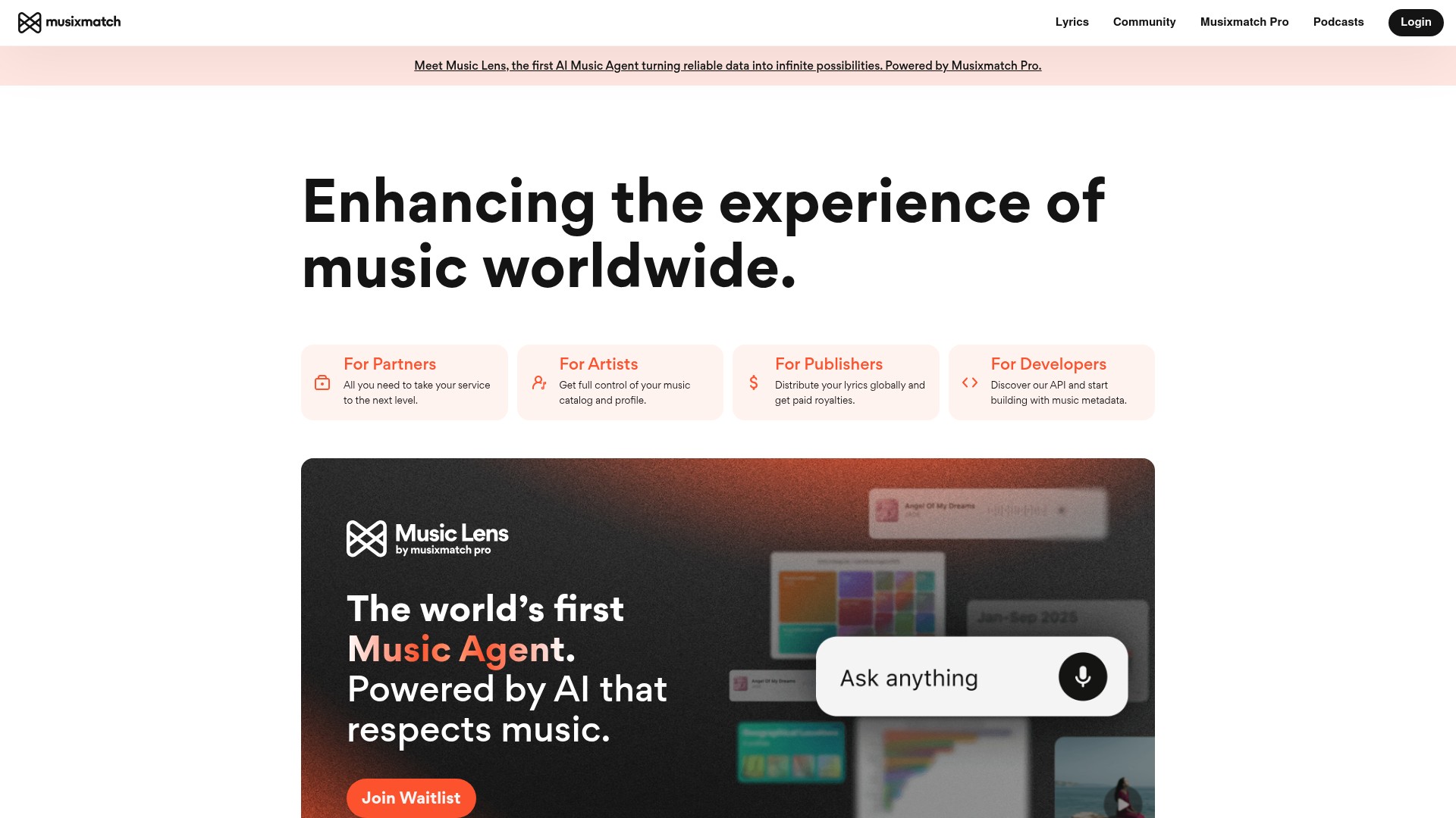 Image associated with Musixmatch