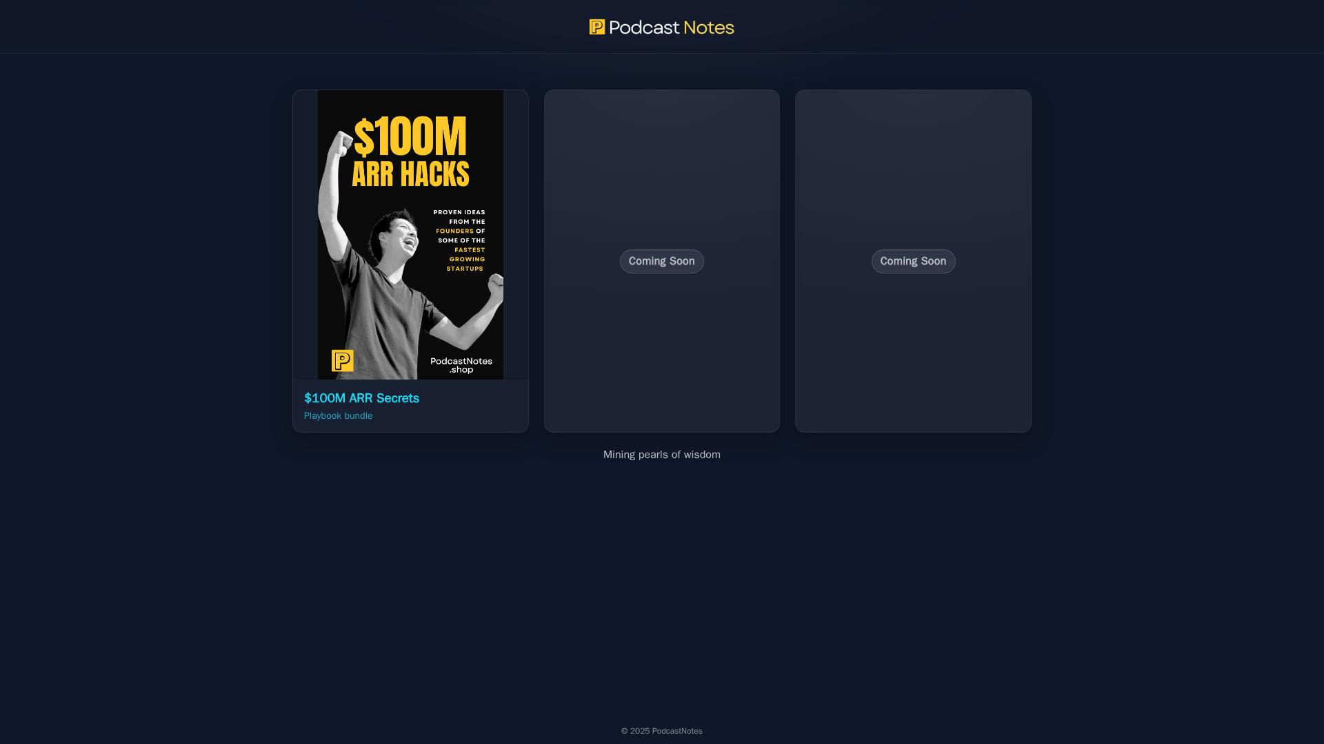 Image associated with PodcastNotes