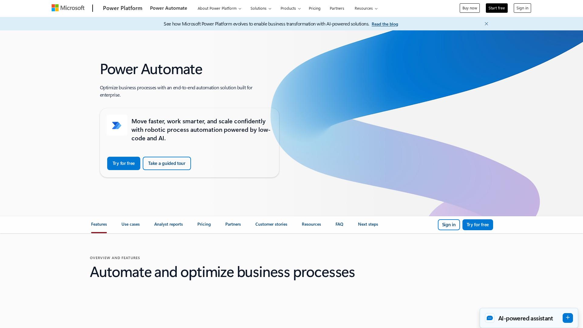 Image associated with Microsoft Power Automate