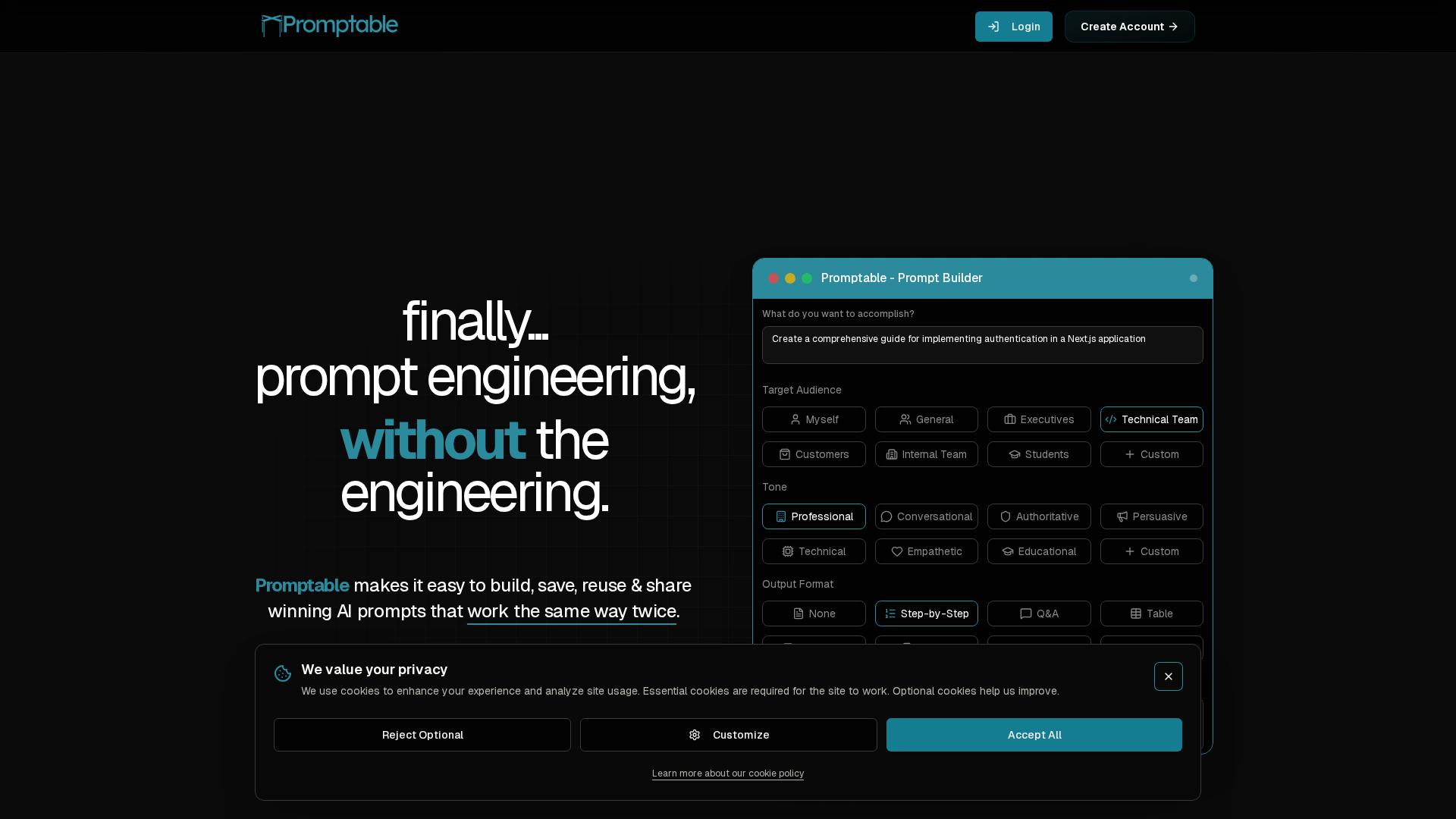 Image associated with Promptable