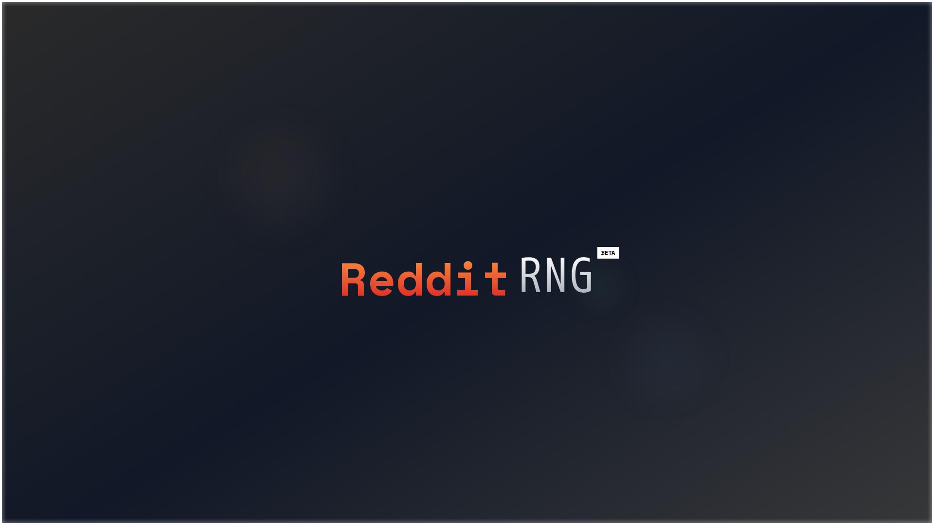 Image associated with Reddit RNG