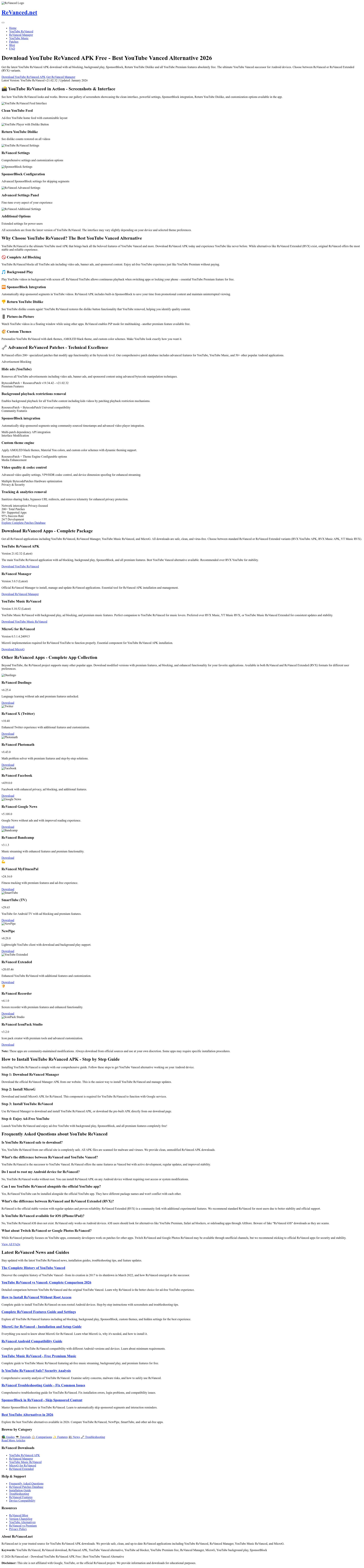 Image associated with ReVanced