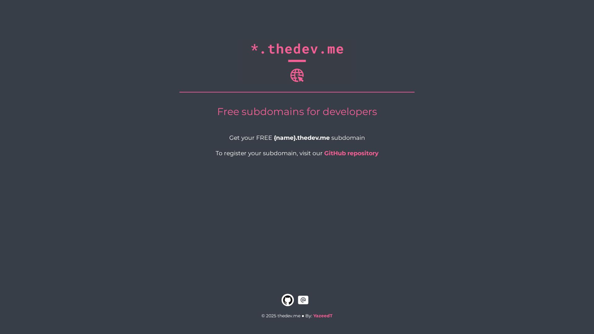 Image associated with thedev.me