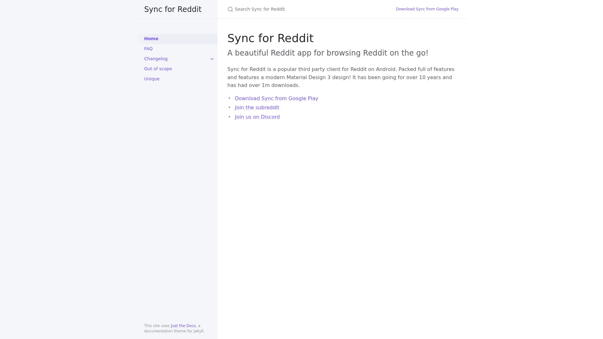 Image associated with Sync for Reddit