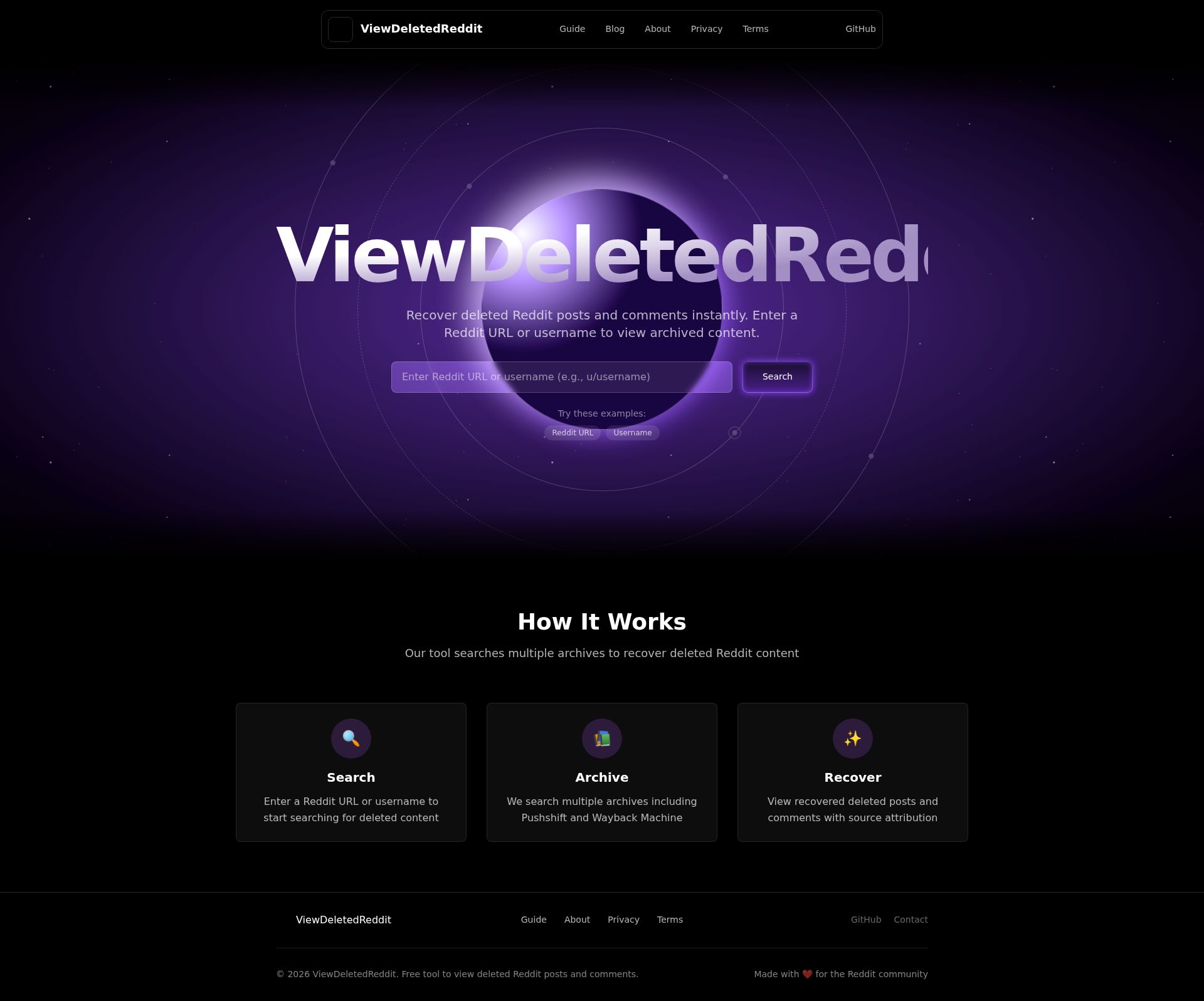 Image associated with ViewDeletedReddit